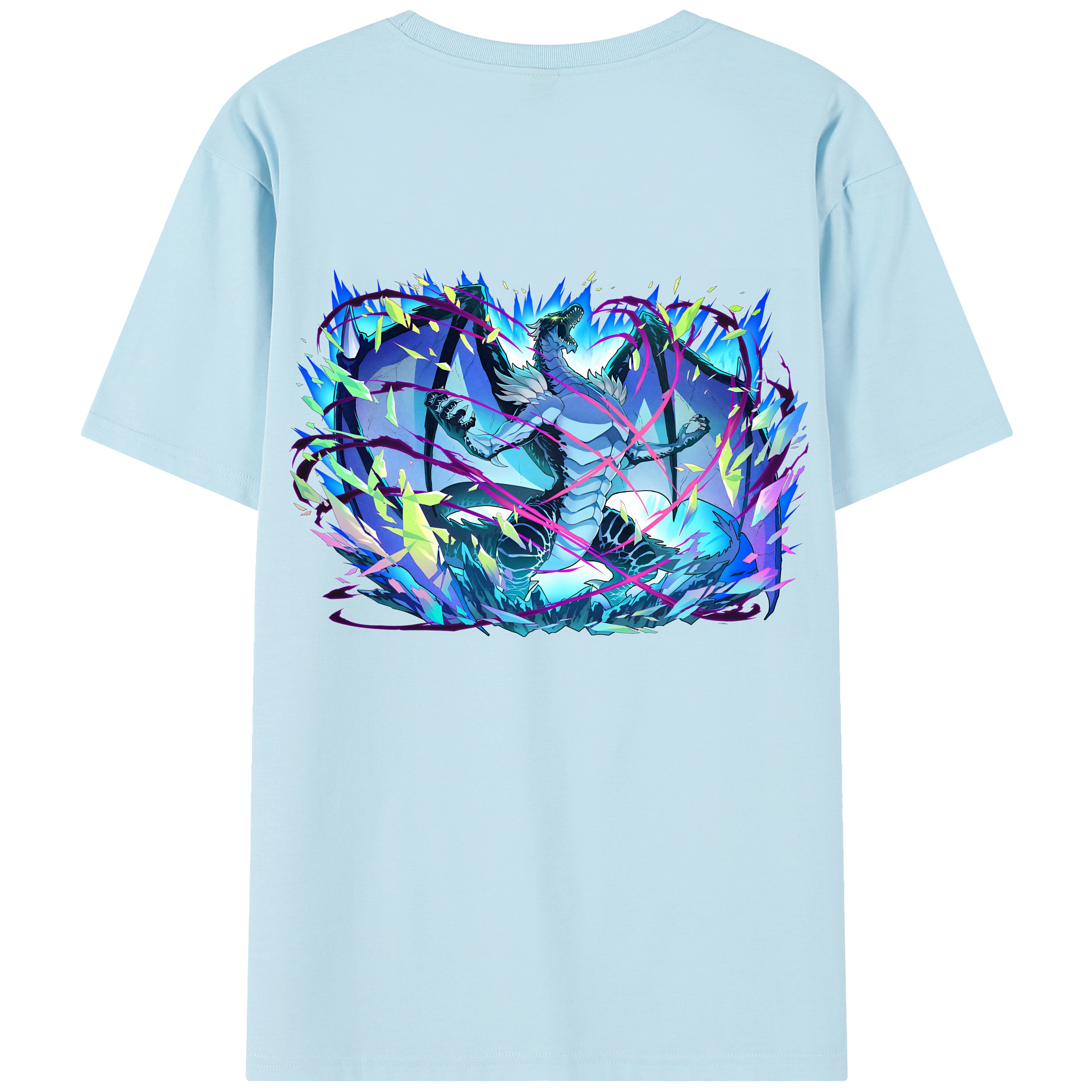 （画像用） 転スラ Regarding Reincarnated to Slime 綿100％半袖Tシャツ（背面プリント）